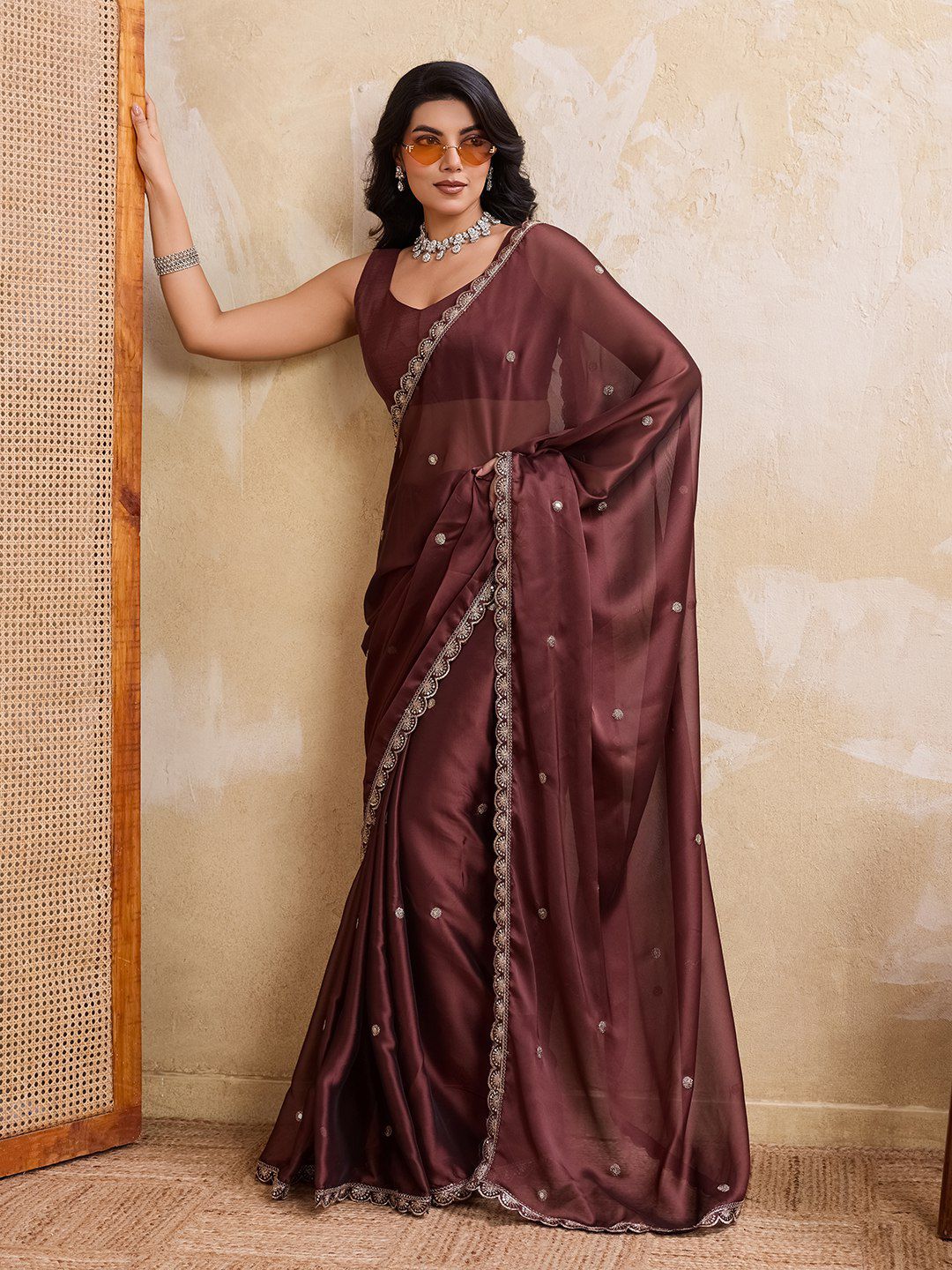 Party Wear Soft Rangoli Silk Saree