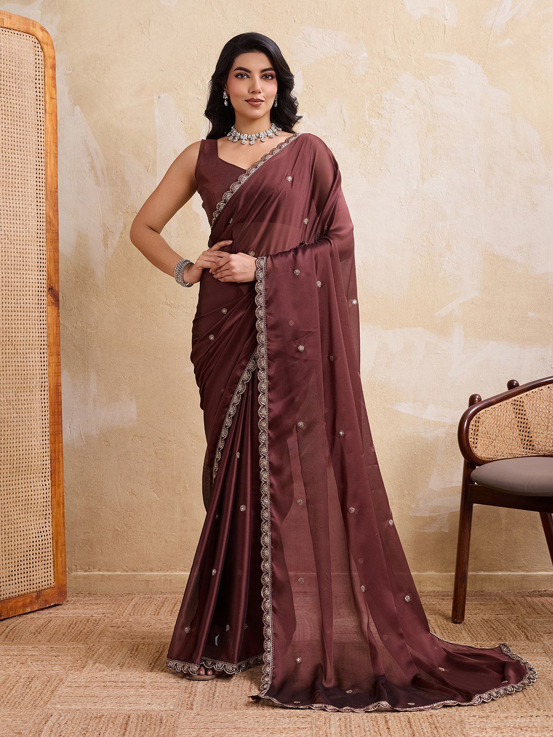 Party Wear Soft Rangoli Silk Saree