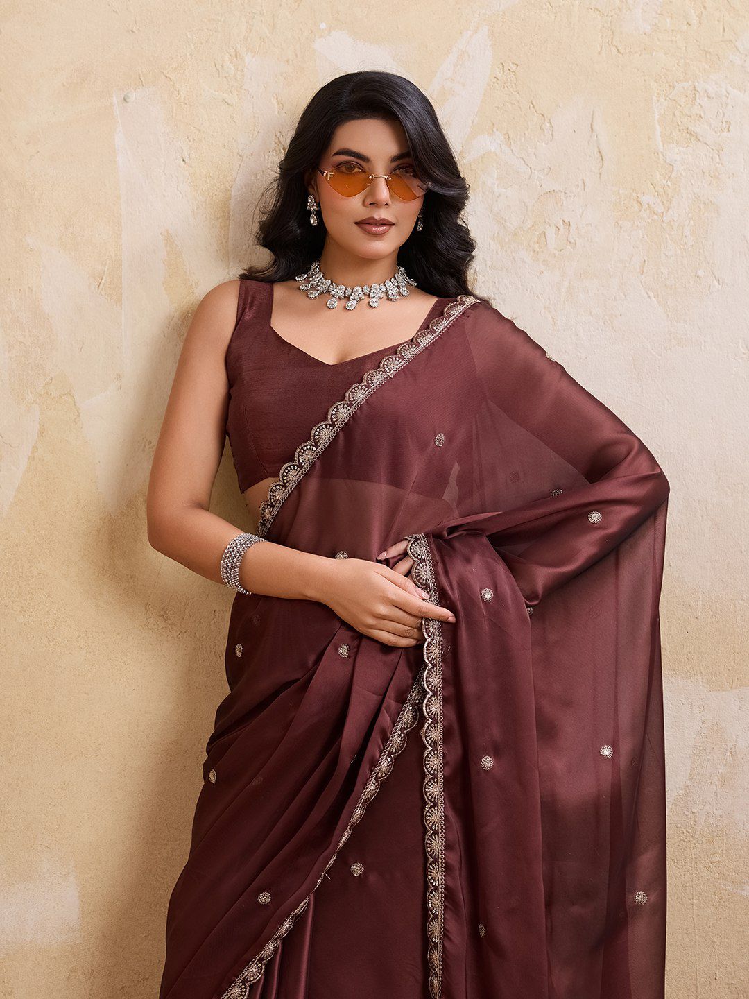 Party Wear Soft Rangoli Silk Saree