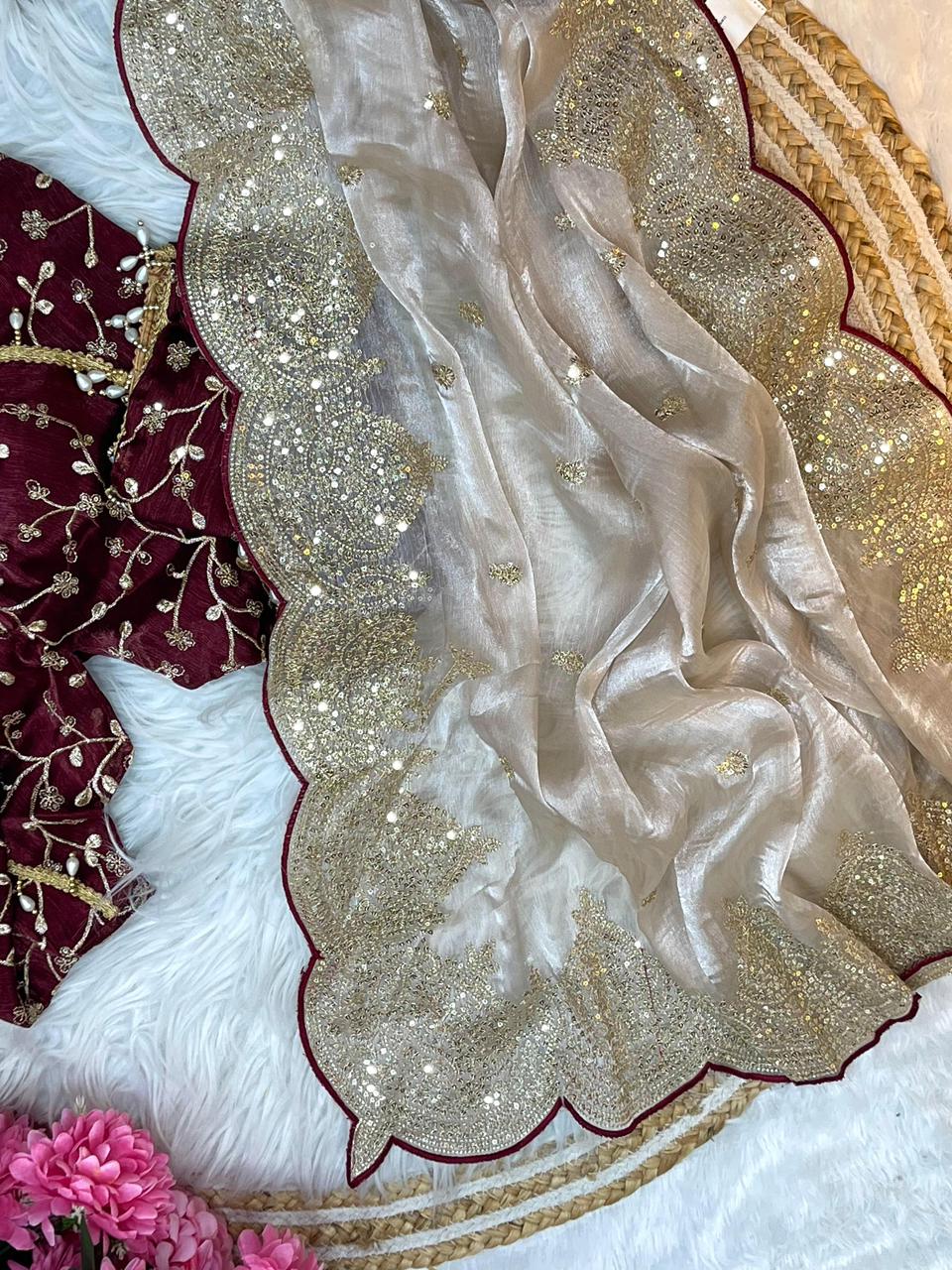 Heavy Soft Jimmy Choo Organza