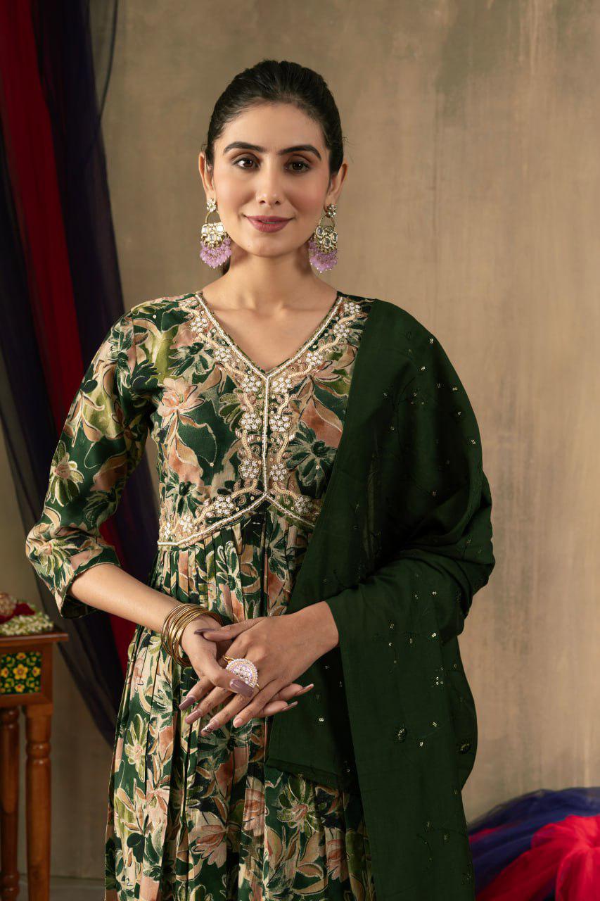 Elegant Straight Kurta Pant Dupatta Set