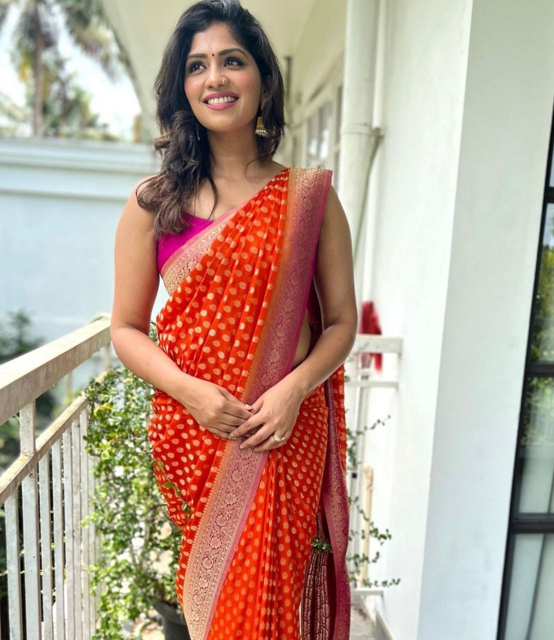 Soft Lichi Silk Saree