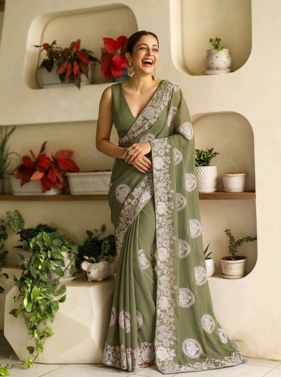 Soft Premium Georgette Saree