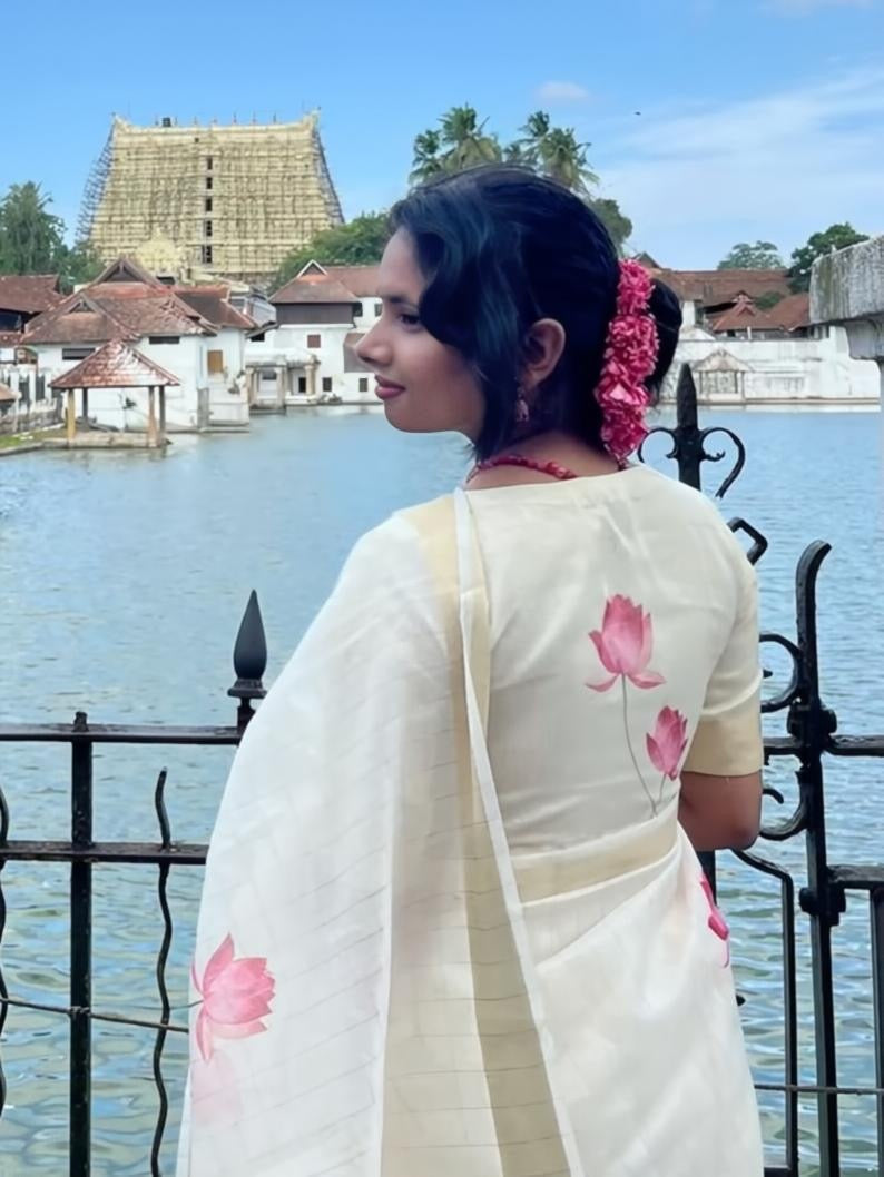 Linen Saree