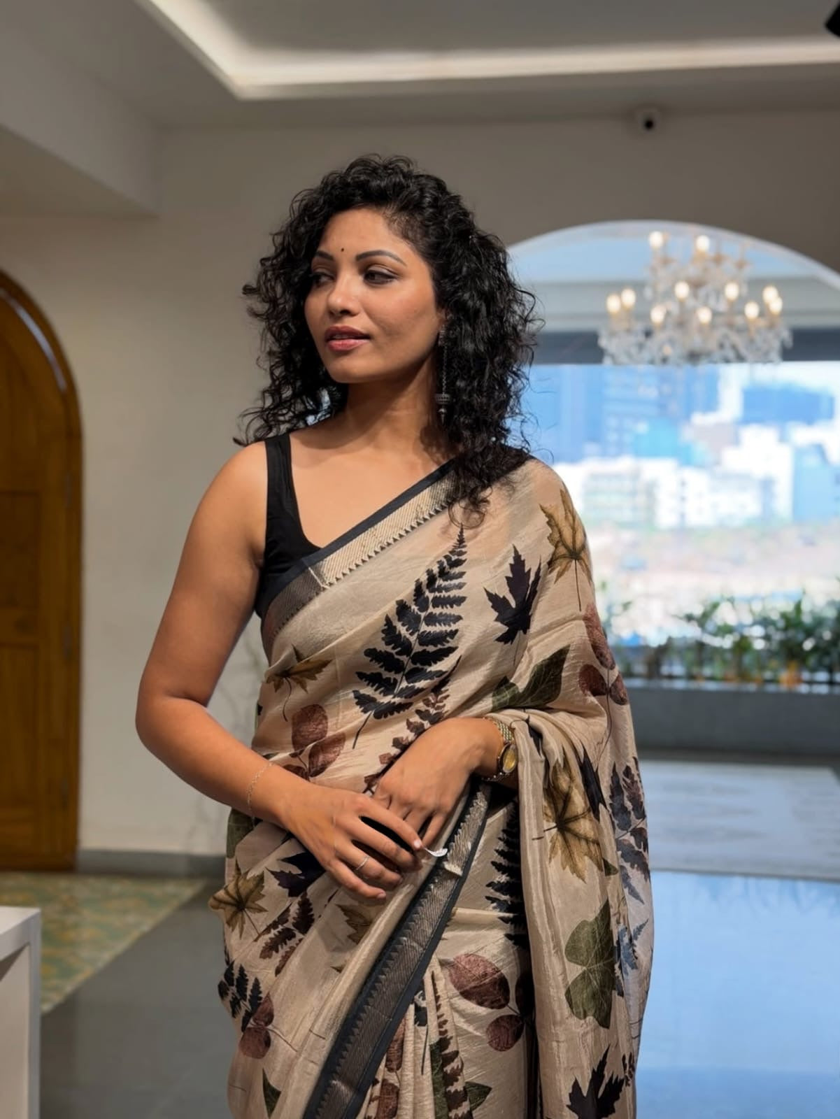 Linen Silk Saree
