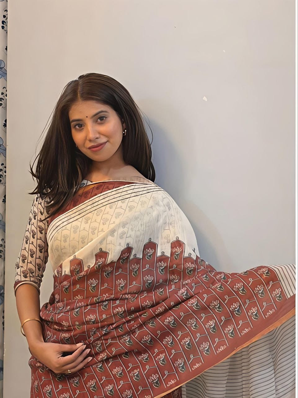 Soft Linen Saree