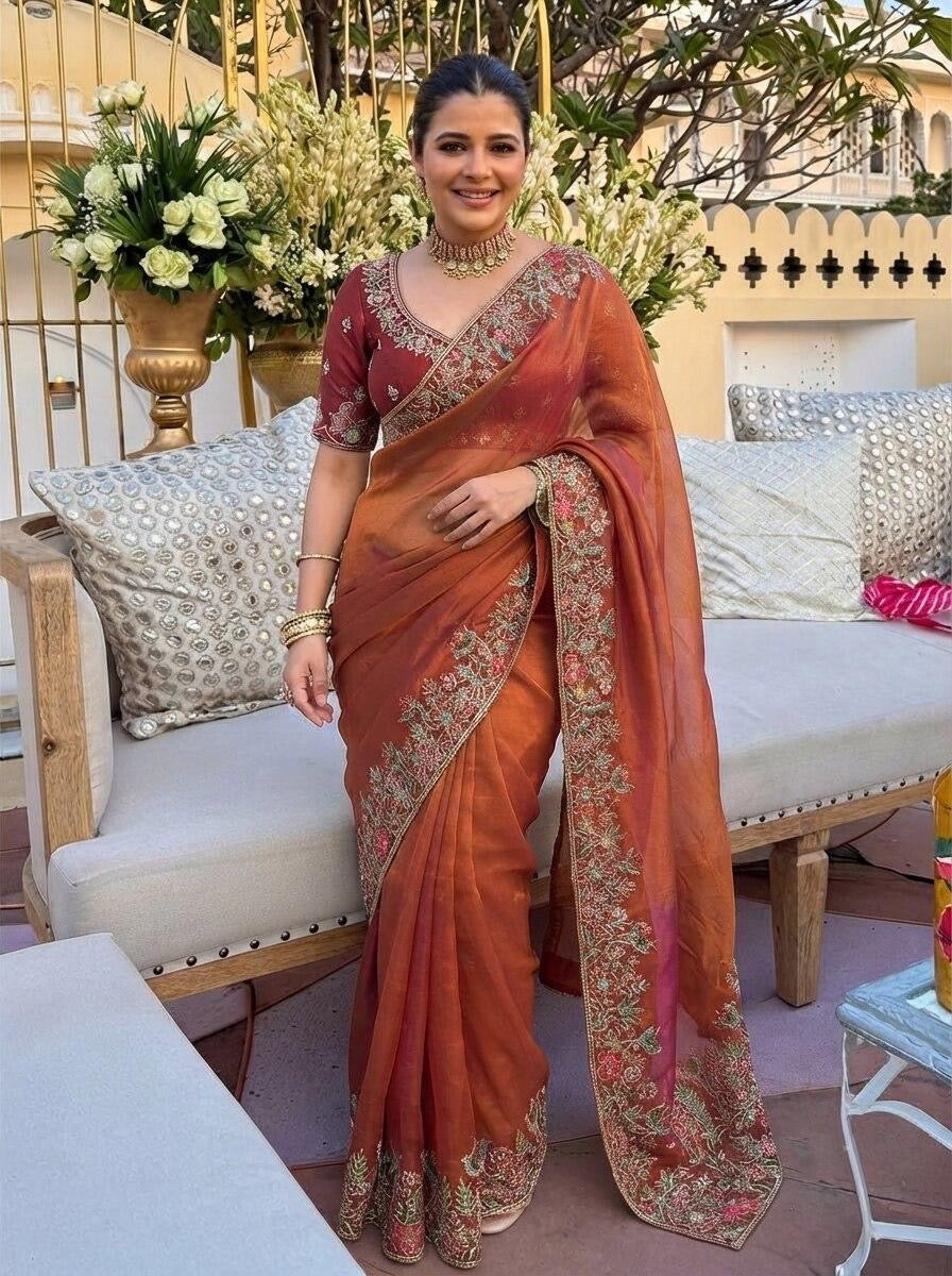 Party Wear Soft Satin Silk