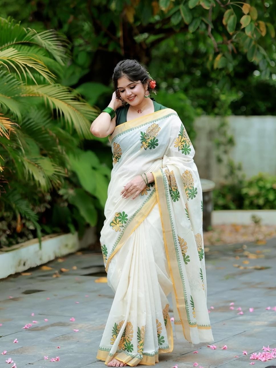 Soft Linen Saree