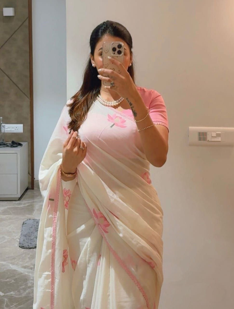 Soft Premium Linen Digital Print Saree