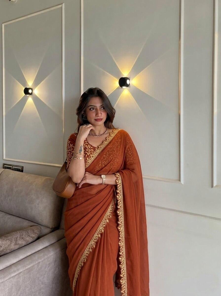 Party Wear Soft Rangoli Silk