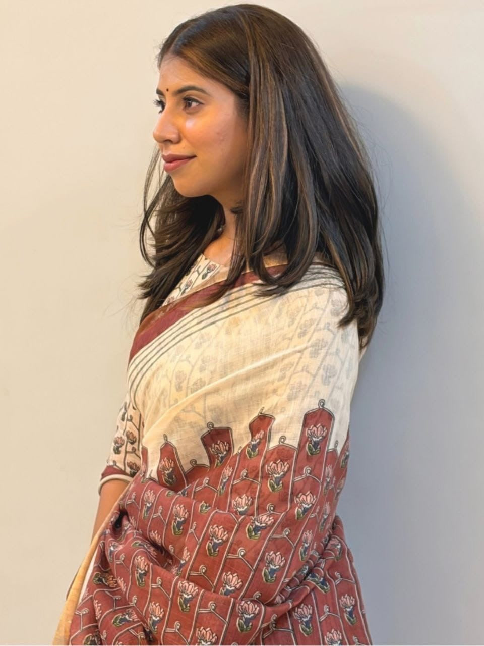 Soft Linen Saree