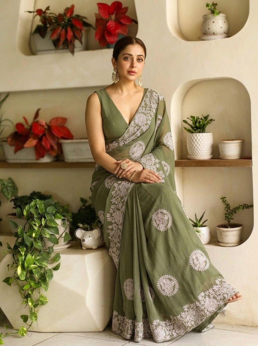 Soft Premium Georgette Saree
