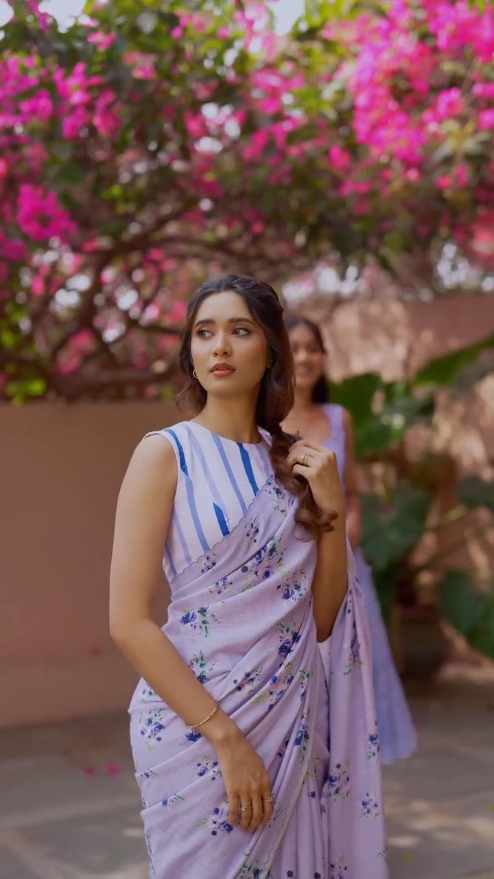 Soft Linen Saree